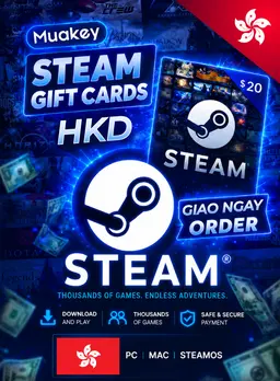 400 HKD Steam Wallet Gift Card (Có sẵn)