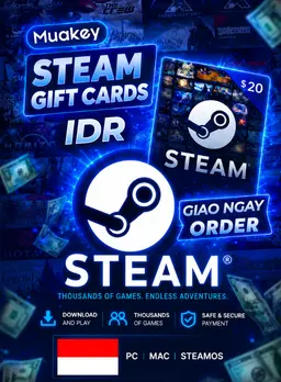 45.000 Rp Steam Wallet Card (Có sẵn)