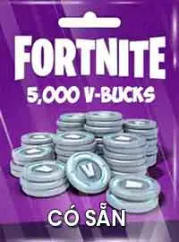 Fortnite - 5000 V-Bucks Gift Card Key GLOBAL có sẵn