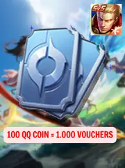 100 QQ Coin = 1.000 Voucher/点卷 Nạp Vương Giả Vinh Diệu China Chỉ Cần ID