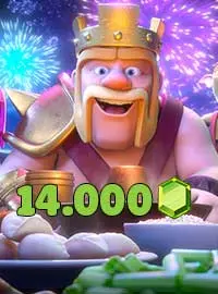 14000 Gems - Clash Of Clans Bảo Hành