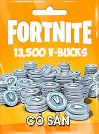 Fortnite - 13500 V-Bucks Gift Card Key GLOBAL có sẵn