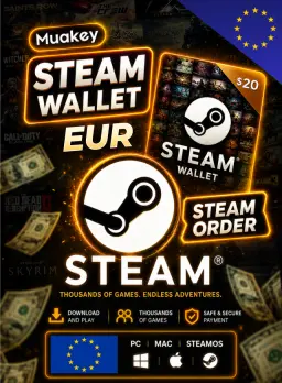30 Euro Steam Wallet Card (Chậm 7h-72h) Order