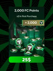 2.000 Tặng Thêm 2000 FC Points Lần Đầu Nạp FC Points EA Sports FC Mobile
