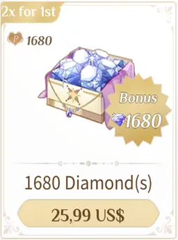1680 Kim Cương - Lovebrush Chronicles X2 Nạp Lần Đầu Có Bảo Hành