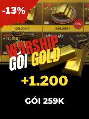 Gói vàng 2500 Modern Warships