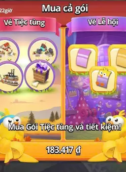 Hay Day: Gói Vé Vé Tiệc Tùng + Vé Lễ Hội 8$