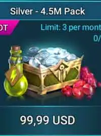 Silver 4.5M Pack - Raid: Shadow Legends Login