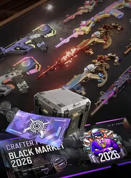 PUPG PC CRAFTER PASS: CHỢ ĐEN 2026 Steam Wallet 12 USD
