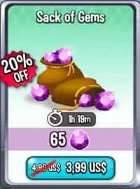 65 Gems - Dragon City Bảo Hành