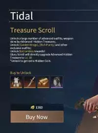 Pass Tidal Treasure Scroll 1360 Gold Có Sẵn 11$ Steam Naraka Bladepoint