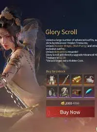 Pass Glory Scroll 3000 Gold Naraka Steam Naraka Bladepoint