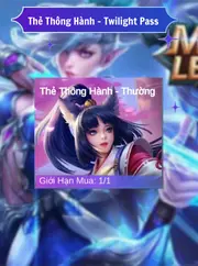 Thẻ Thông Hành Thường - Twilight Pass Chỉ Cần ID Mobile Legend: Bang Bang Quốc Tế
