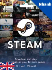 100 GBP Steam Wallet Gift Card Nhanh Đợi 15p - 24h