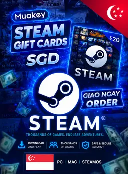 SGD Steam Wallet Gift Card - Có thể sử dụng tài khoản Việt Nam