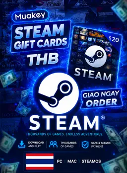 750 THB Steam Wallet Card Có sẵn - Có thể sử dụng tài khoản Việt Nam