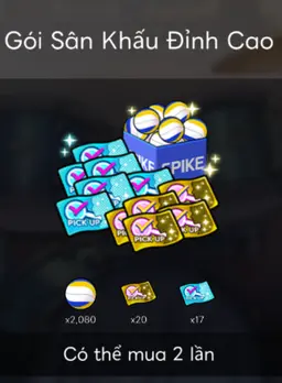 Gói Sân Khấu Đỉnh Cao 39$ The Spike Cross Login