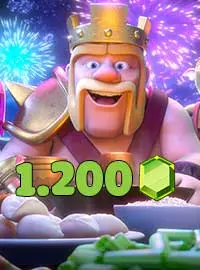 1200 Gems - Clash Of Clans Bảo Hành