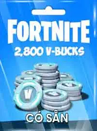 Fortnite - 2800 V-Bucks Gift Card Key GLOBAL có sẵn