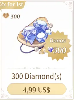 300 Kim Cương - Lovebrush Chronicles X2 Nạp Lần Đầu Có Bảo Hành