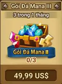 Gói đá Mana III Summoner Wars Login