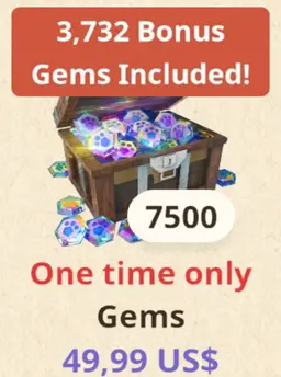7.500 Gems X2 Nạp Lần Đầu - Monster Hunter Now Bảo Hành