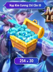 254 Tặng 30  Kim Cương Chỉ Cần ID Mobile Legend: Bang Bang Quốc Tế