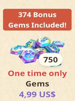 750 Gems X2 Nạp Lần Đầu - Monster Hunter Now Bảo Hành