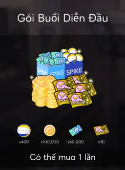 Gói Buổi Diễn Đầu 9$ The Spike Cross Login