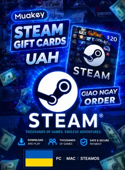 Steam Wallet Code Ukraine 500  UAH - Không sử dụng được cho tài khoản VN