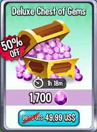 1700 Gems - Dragon City Bảo Hành