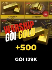 Gói vàng 500 Modern Warships