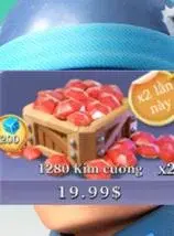 1280 Kim Cương - Top War Bảo Hành