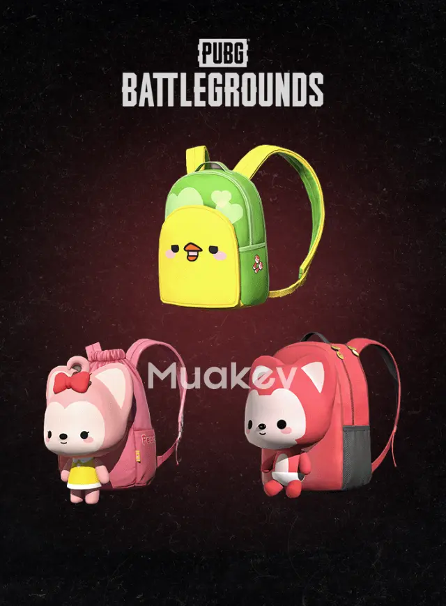 PUBG PC: Bộ balo ALI THE FOX AND FRIENDS BACKPACK SET CDKey Kèm 100 GCoin