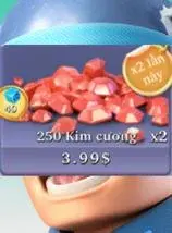 250 Kim Cương - Top War Bảo Hành