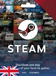 GBP Steam Wallet Gift Card - Cần mua gói chuyển vùng nếu sử dụng ở VN