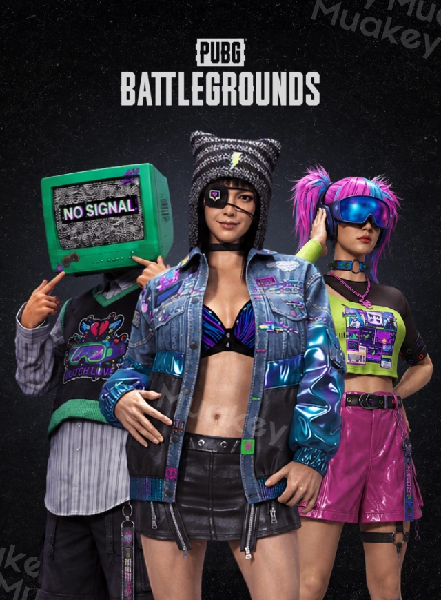 PUBG PC: NEON GLITCH MEGA BUNDLE GCOIN IN GAME