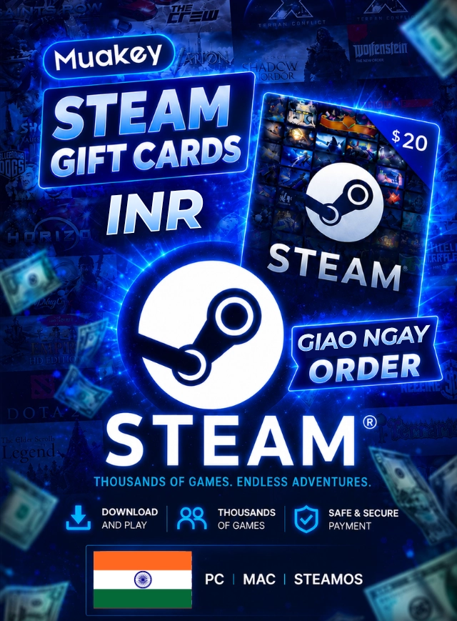 INR Steam Wallet Gift Card India