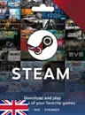 GBP Steam Wallet Gift Card - Cần mua gói chuyển vùng nếu sử dụng ở VN