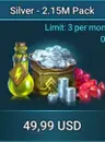 Nạp Các Gói Silver Raid: Shadow Legends Login